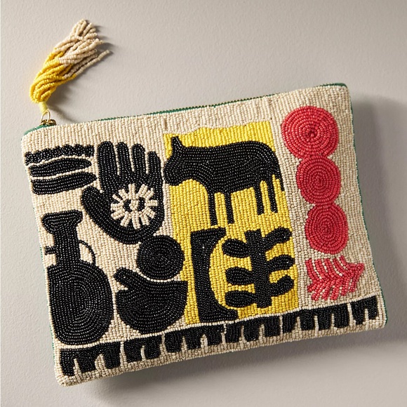 Anthropologie Handbags - Anthropologie x Anisa Makhoul Top-Zip Pouch Reversible